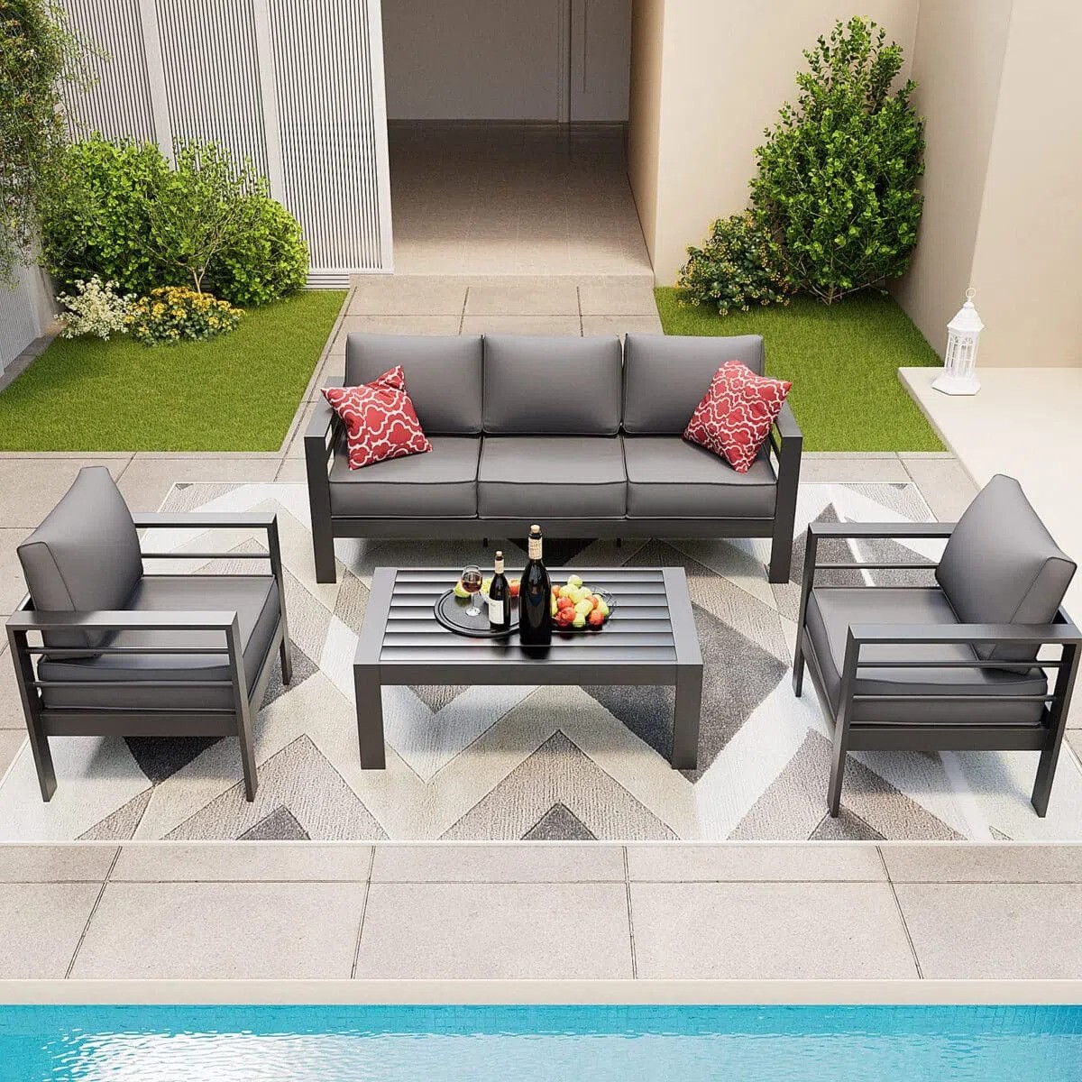 Elevating Outdoor Aesthetics The Amopatio Piece Aluminum Patio