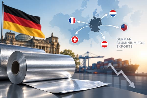 German aluminium foil exports fall 2.8% in H1 2026 despite higher volume supplied to France: How will H2 unfold?