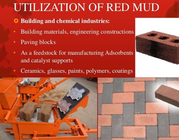 Converting red mud to building material