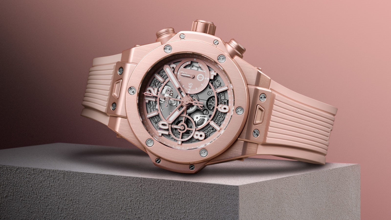 Hublot pink for Boys made from light weight aluminium