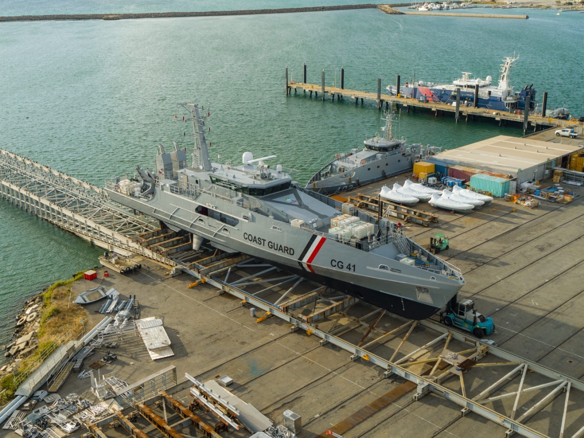 Austal floats first Trinidad and Tobago Coast Guard cape class 