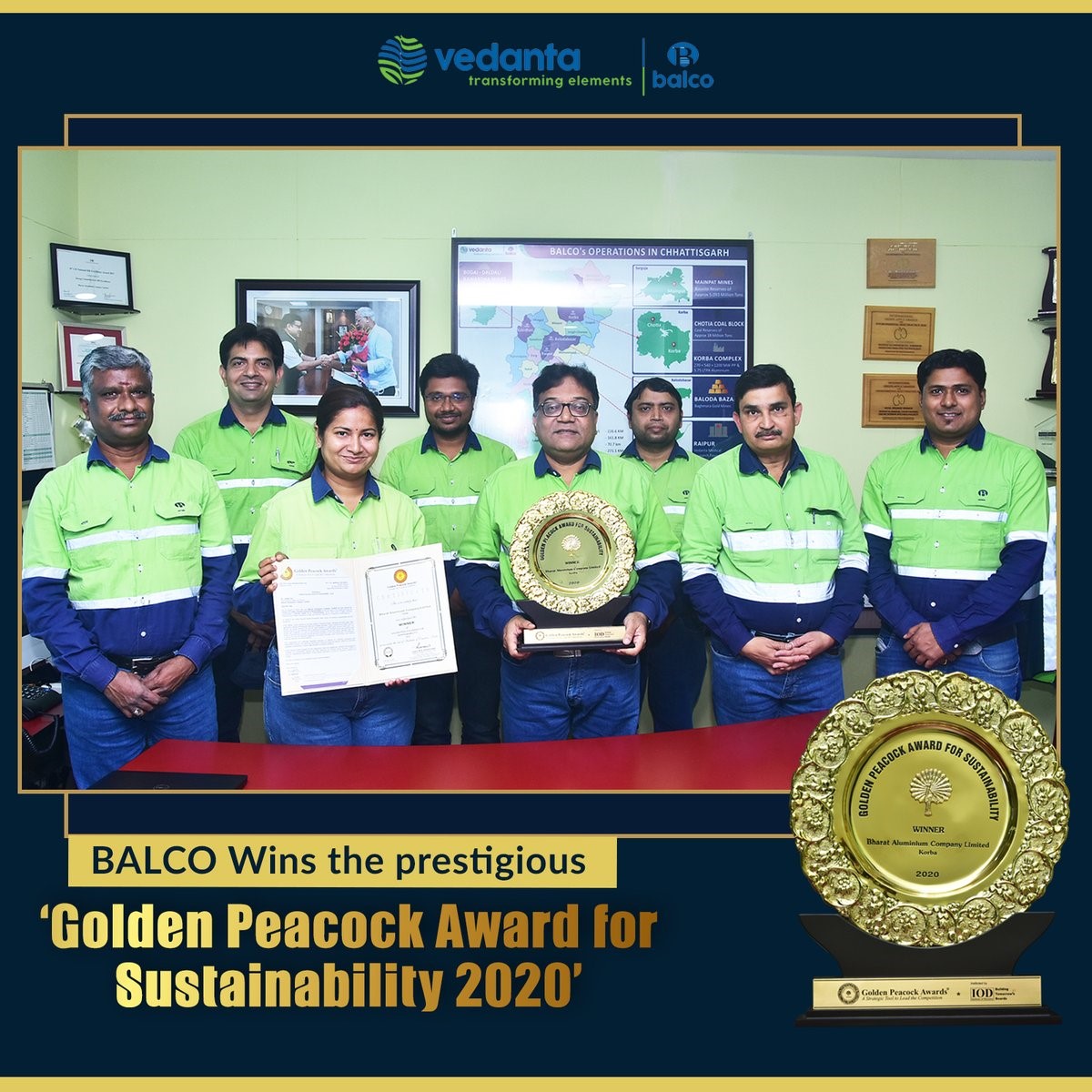 BALCO wins Golden Peacock Award 2020