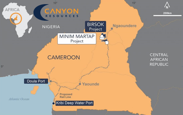 Canyon Resources accomplishes updated Ore Reserve estimate for the Minim Martap Bauxite Project  