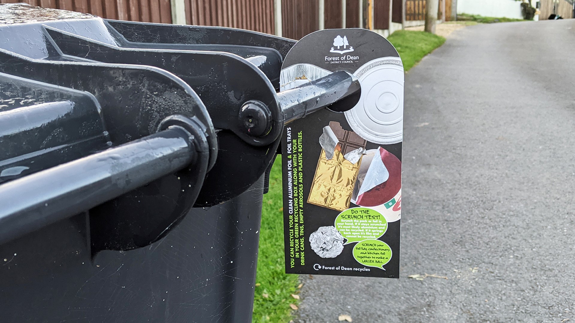 Forest of Dean District Council launches an educational campaign to recycle aluminium foil 