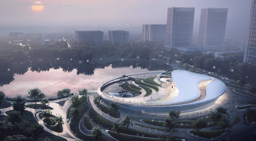 Muda Architects studs Chengdu’s Tianfu Museum of Chinese Medicine with aluminium façade resembling yin-yang, Alcircle News