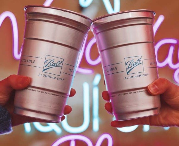 Ball Aluminum Cup partners with Re:Water for its UK debut