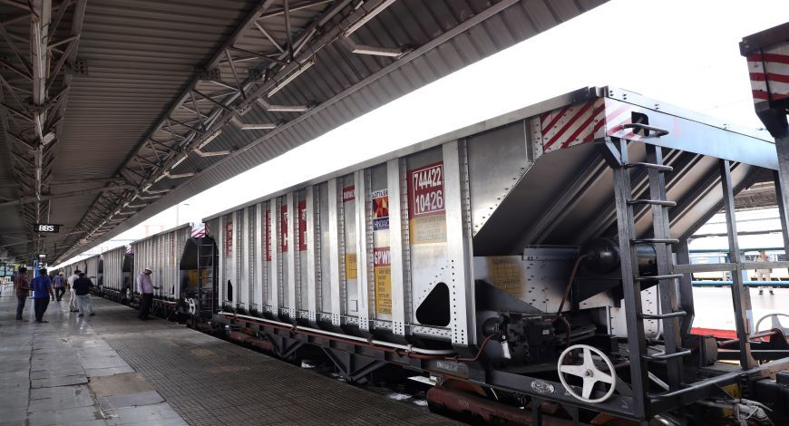 First Indian-manufactured aluminium goods train rake flagged off