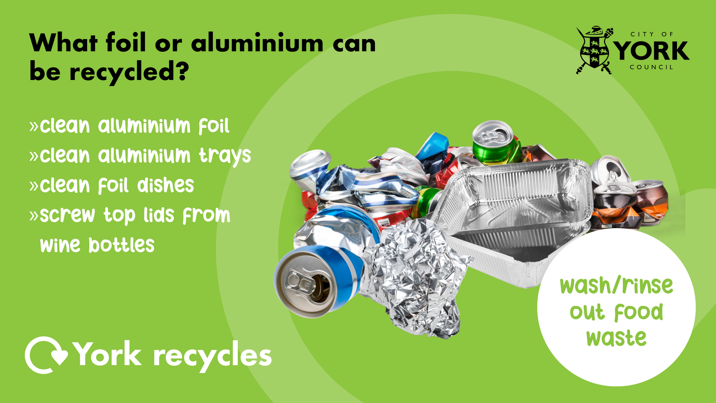 City of York Council and Alupro launches festive-themed aluminium foil recycling competition 