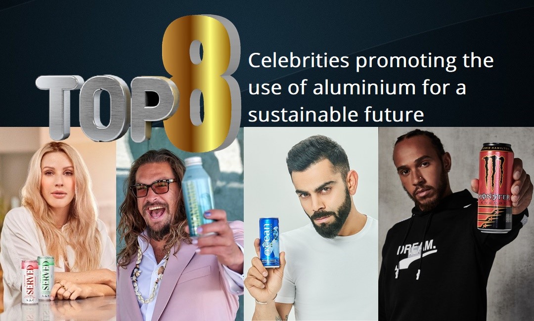 Top 8 celebrities promoting the use of aluminium for a sustainable future