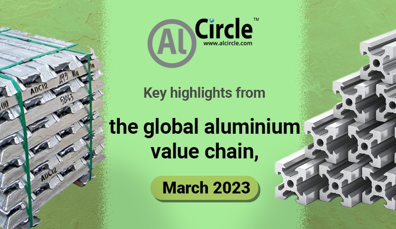 Key highlights from the global aluminium value chain, March 2023