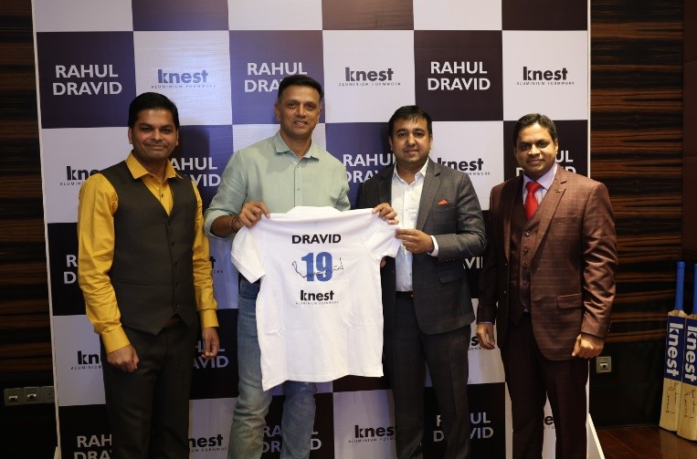 Rahul Dravid becomes Brand Ambassador for aluminium formwork provider Knest