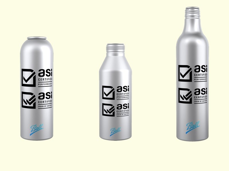 Ball to provide its client ASI certified aluminium cans and bottles