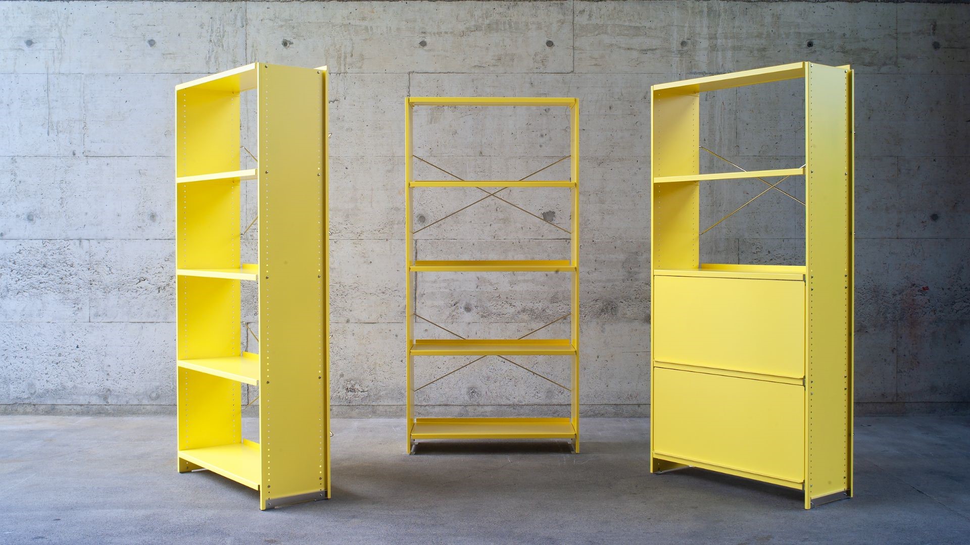 Swiss innovator Lehni displays flagship Aluminium Shelf at Milan Design Week 2023 