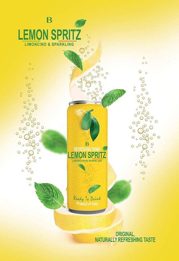 Bottega launches Lemon Spritz in aluminium cans exclusively via airlines