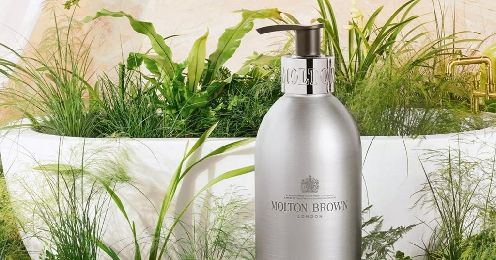 Infinite refillable bottles by Molton Brown replace single-use plastic with 100% recycled aluminium