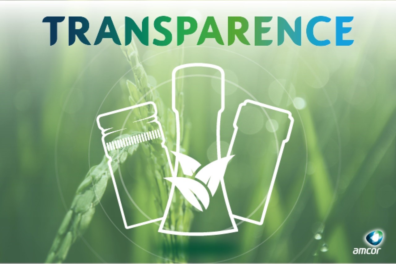 Amcor raises its sustainability game with the new TRANSPARENCE initiative