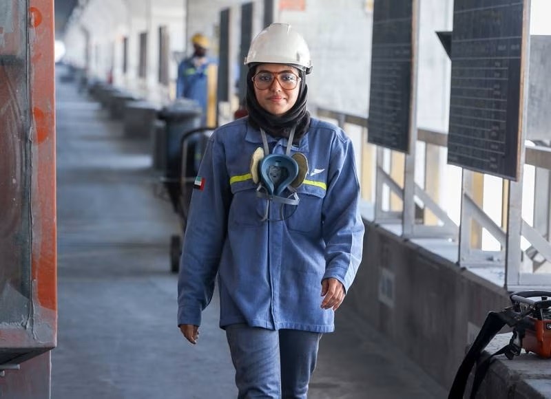 Emirati engineer Alia Al Hashimi breaks gender barriers in heavy ...