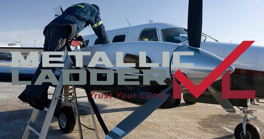 Metallic Ladder launches aluminium AeroLadder for aircraft maintenance 