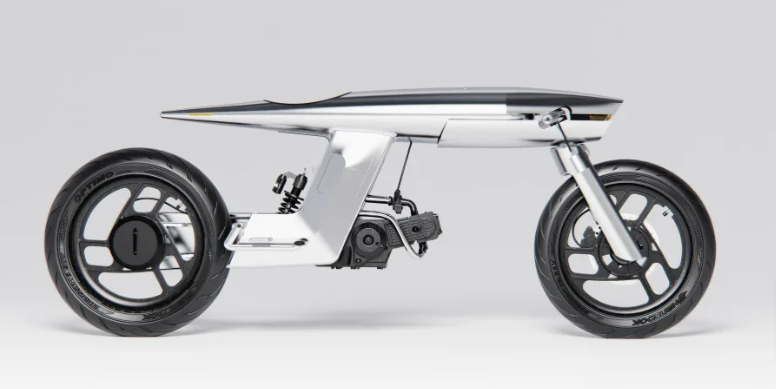 Bandit9 Motors' bullet-shaped motorcycle features space-grade aluminium