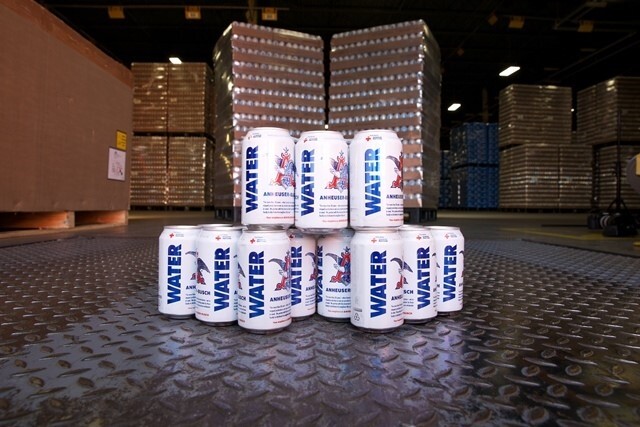 Anheuser-Busch delivers over 50,000 aluminium canned drinking water to flood-stricken East Texas