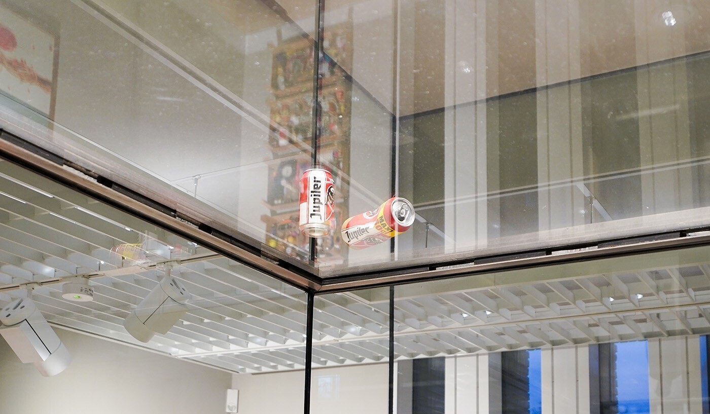 Aluminium artwork mistaken for crushed beer cans at Netherlands’ museum