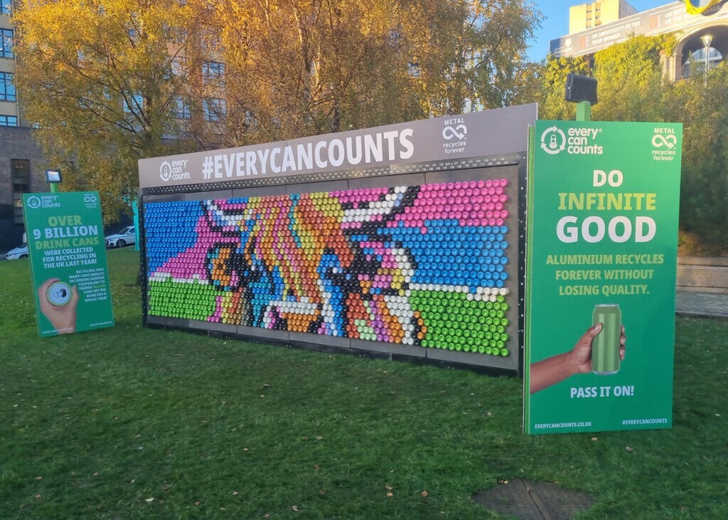 KSB & Every Can Counts turns aluminium cans into beautiful art installations at University of Strathclyde