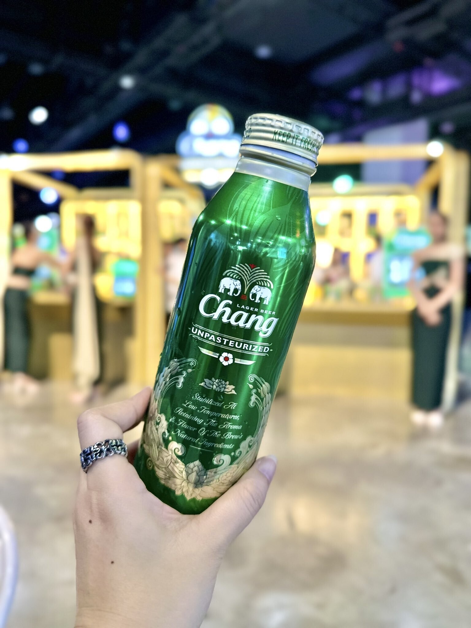 Chang's introduction to unpasteurised beer in aluminium bottles is a step closer to sustainability goals