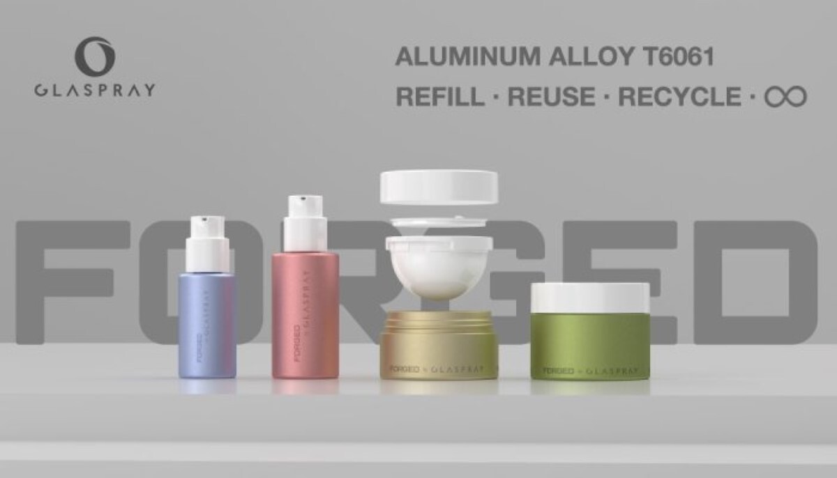 Glaspray pioneers sustainable beauty with world’s first forged aluminium T6061 packaging