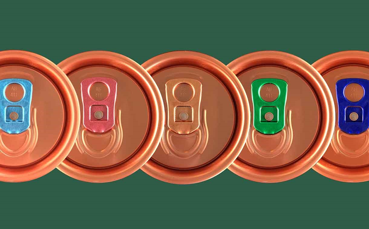 Ardagh's copper coloured tabs and shells for aluminium cans